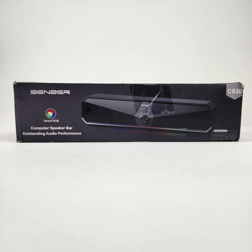 Senzer CS30 Bluetooth Computer Speakers USB Soundbar RGB LED 16W PC